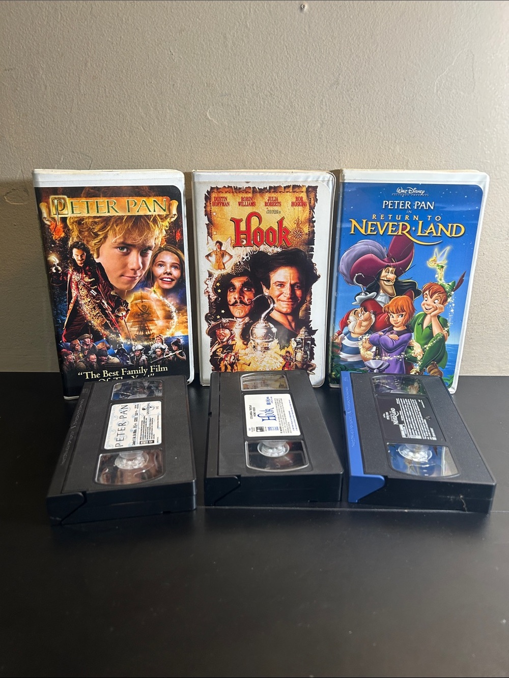 Peter Pan VHS Movie Tape Bundle Hook, Peter Pan & Neverland.